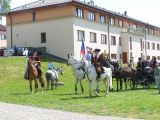 Procesí ve Staré Vsi nad Ondřejnicí se vydává na objížďku (Foto M. Palowská).