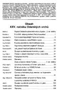 obsah celého ročníku XXV