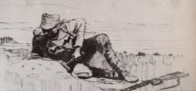 Kresba O. Kittricha z 1. světové války.